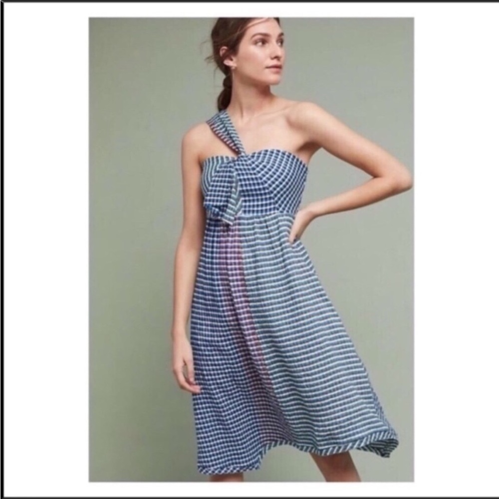 Anthropologie Waverly plaid dress